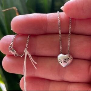 14K Gold 0.05ct. Diamond Heart Pendant Necklace